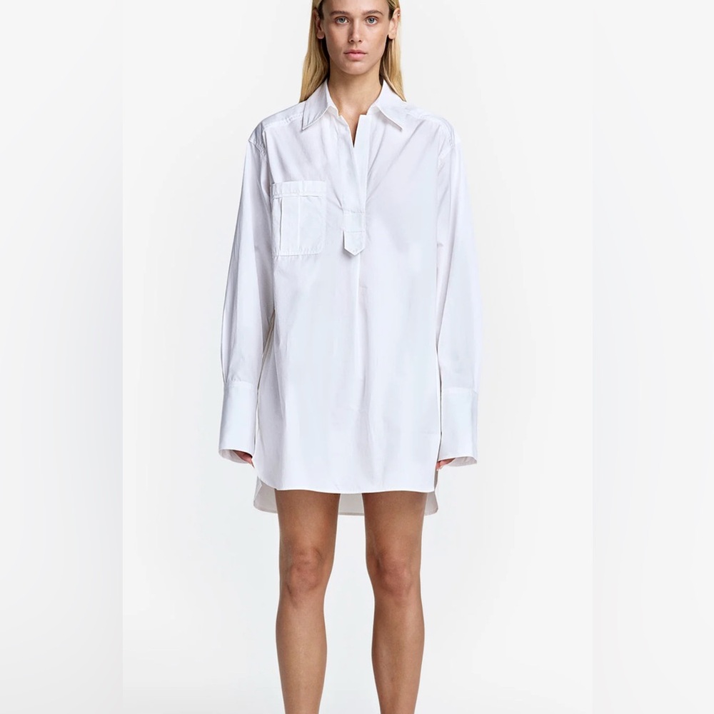 NWT Smythe Shirt Dress White